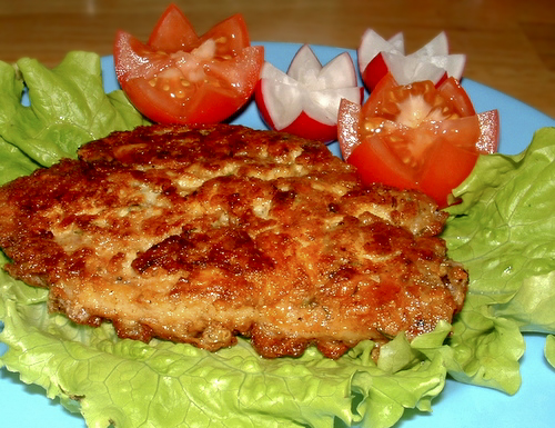 Свиные отбивные в сметанно-сырном кляре