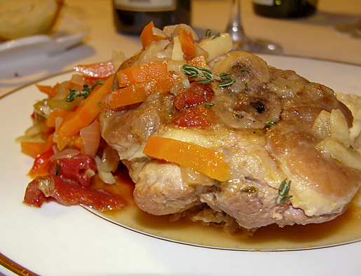 Свиные ножки по-милански (Ossobuco alla milanese)