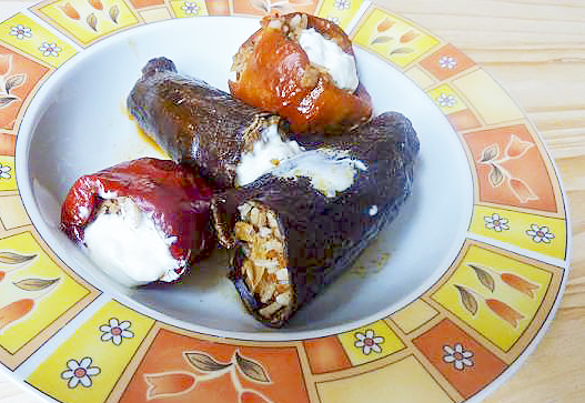 Фаршированные сушеные баклажаны