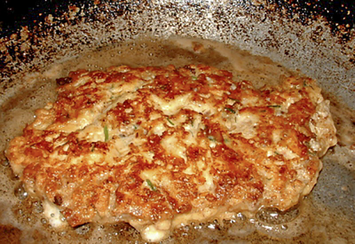 Свиные отбивные в сметанно-сырном кляре