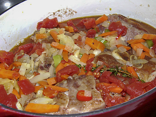 Свиные ножки по-милански (Ossobuco alla milanese)