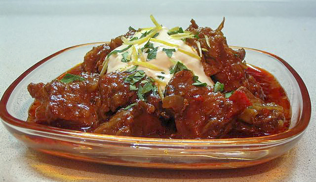 Гуляш из свинины с чили