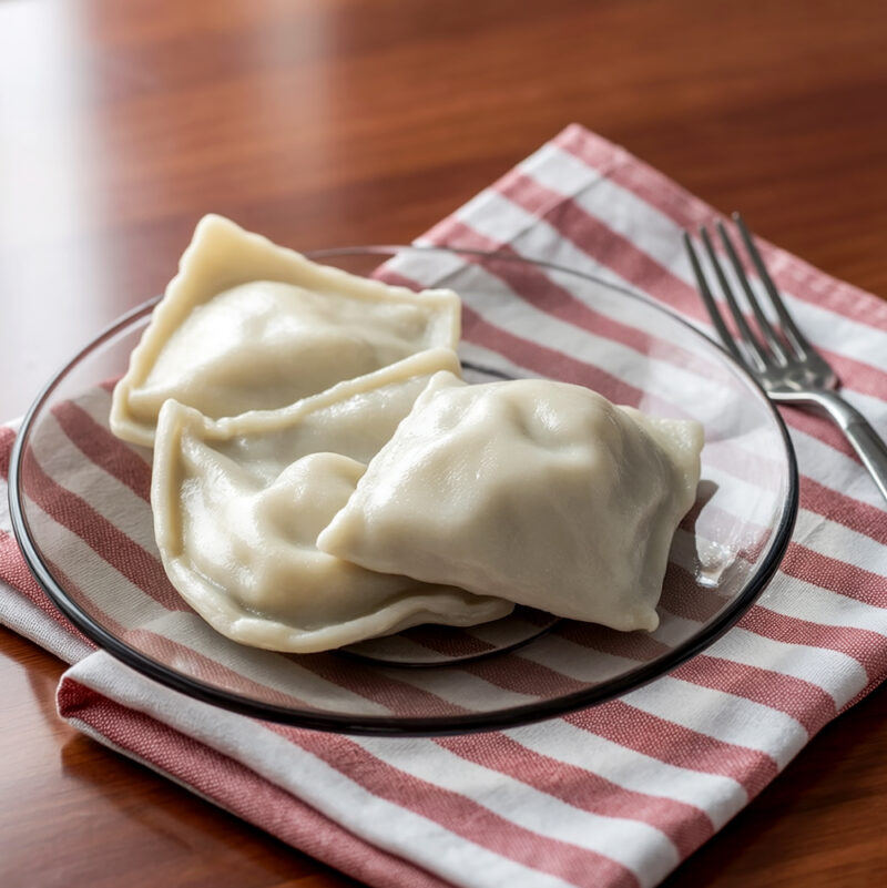 Равиоли с творогом и копченым сыром