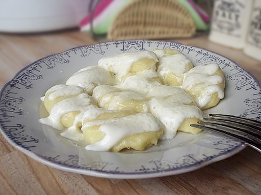 Ленивые вареники с картофелем и творогом