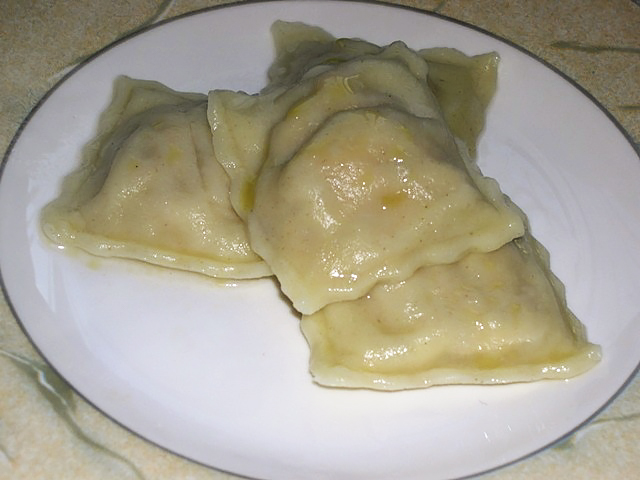 Равиоли с лососем