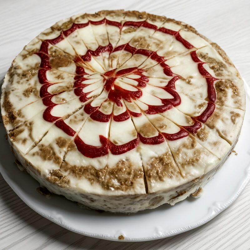 Печеночный пирог с грибами