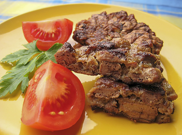 Рубленые котлеты из печени