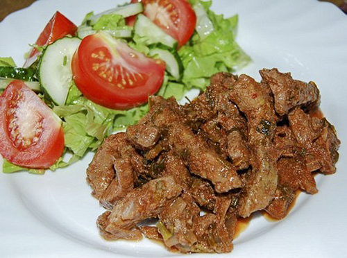 Чашушули из печени