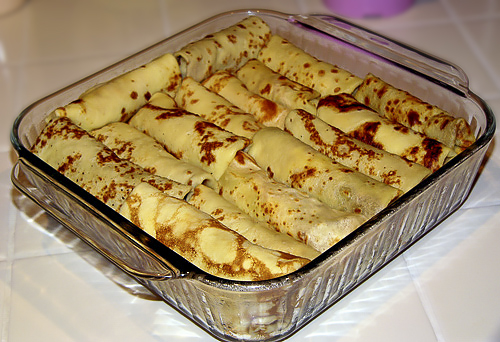 Блинчики с мясом