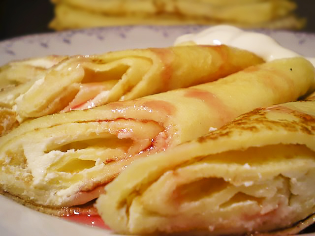 Блинчики с творогом