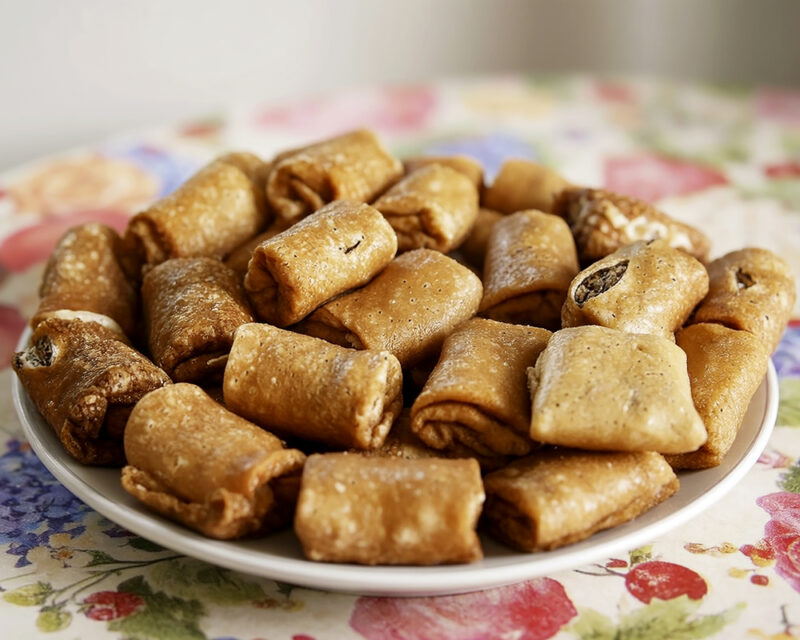 Блинчики на кефире с мясной начинкой