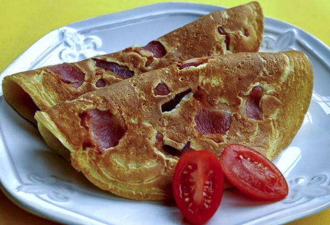 Oладьи с беконом