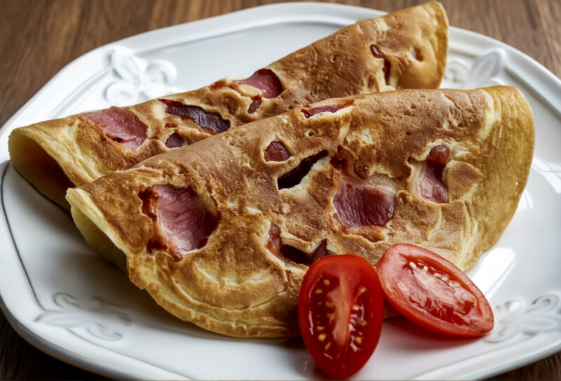 Oладьи с беконом