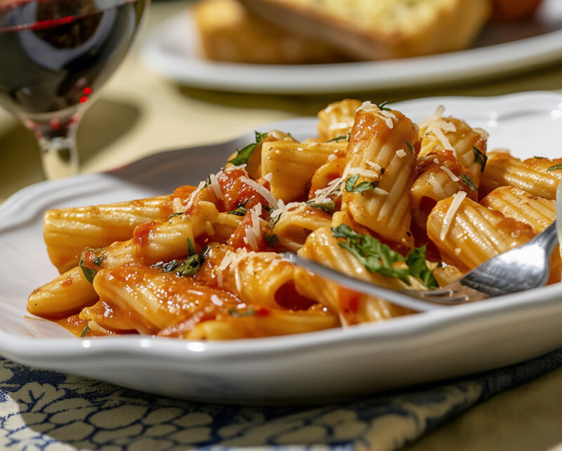 Паста в томатно-водочном соусе (Pasta alla Vodka)