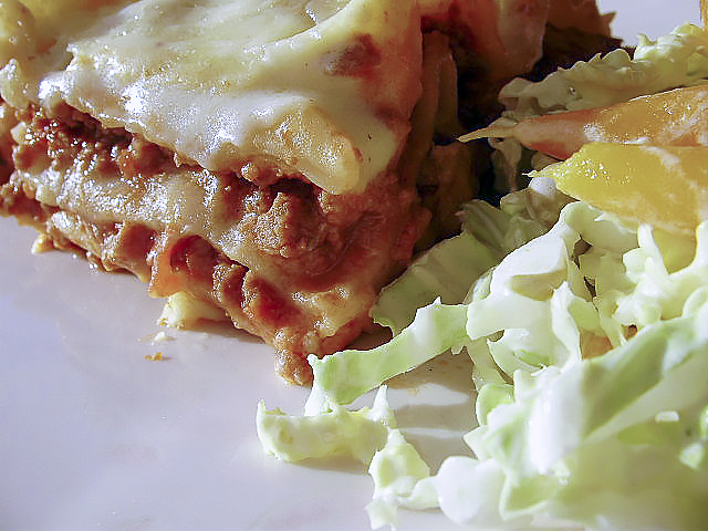 Лазанья с мясной начинкой