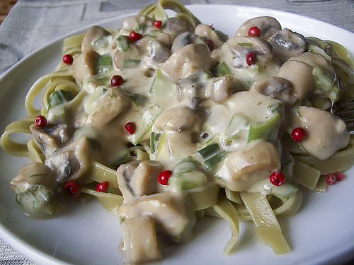 Паста с грибным соусом
