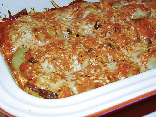 Ракушки с соусом болоньезе (Conchiglioni alla Bolognese)