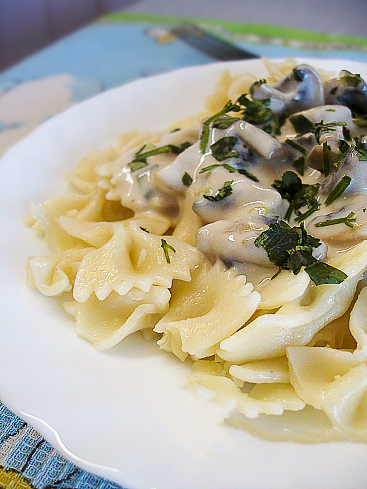 Паста с грибным соусом