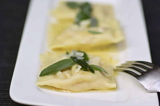 Равиоли с тыквой и маскарпоне