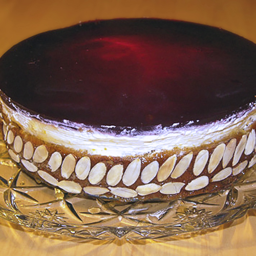 Апельсиново-вишневый торт с кремом шантильи