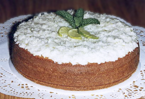 Лимонно-кокосовый кекс