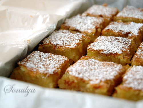 Лимонные полоски (Lemon Bars)