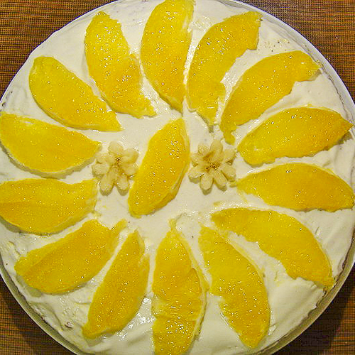 Бананово-апельсиновый бисквит