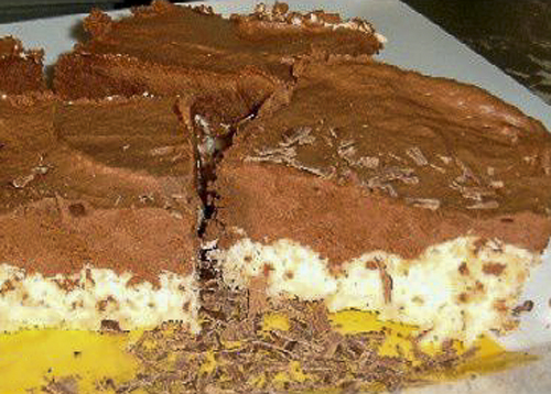 Кокосово-трюфельные пирожные