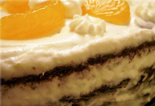 Торт на варенье со сметанным кремом