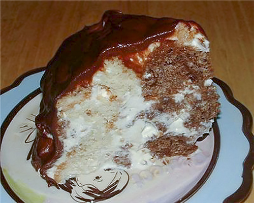 "Лохматый" сметанный торт