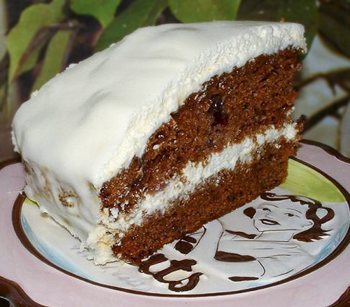 Торт на варенье со сметанным кремом