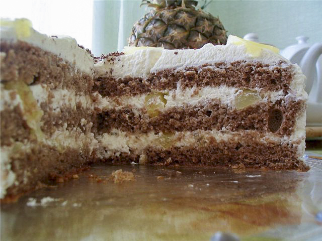 Ананасовый торт