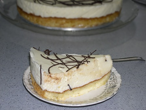 Торт с лимонным муссом