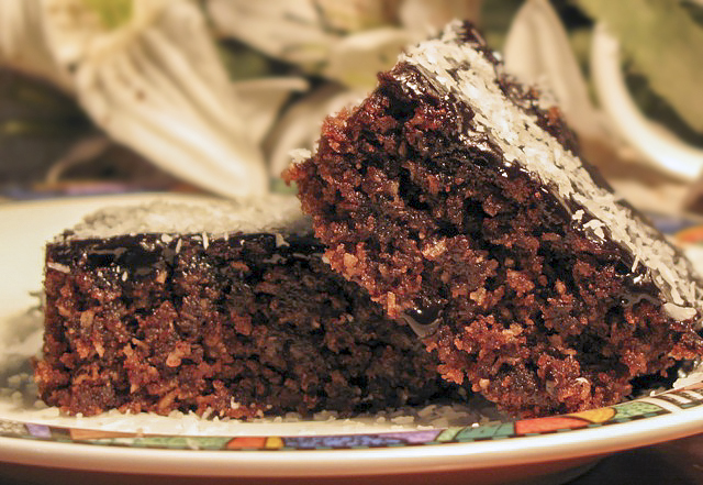 Шоколадно-кокосовые пирожные