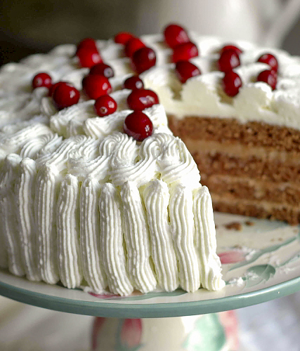 Яблочно-карамельный торт