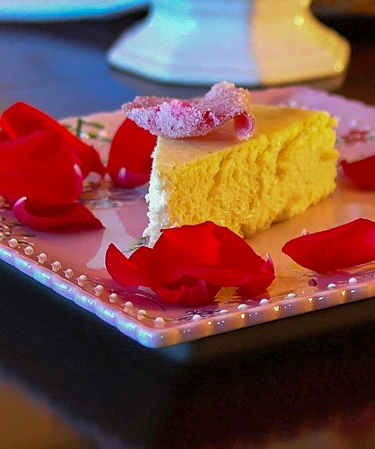 Чизкейк с сыром бри и белым шоколадом