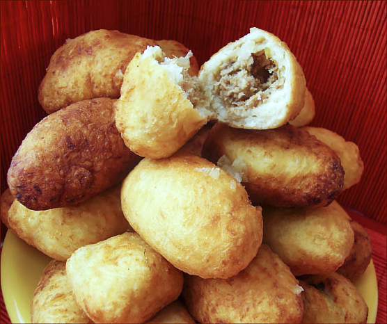 Картопляники с курицей к бульону