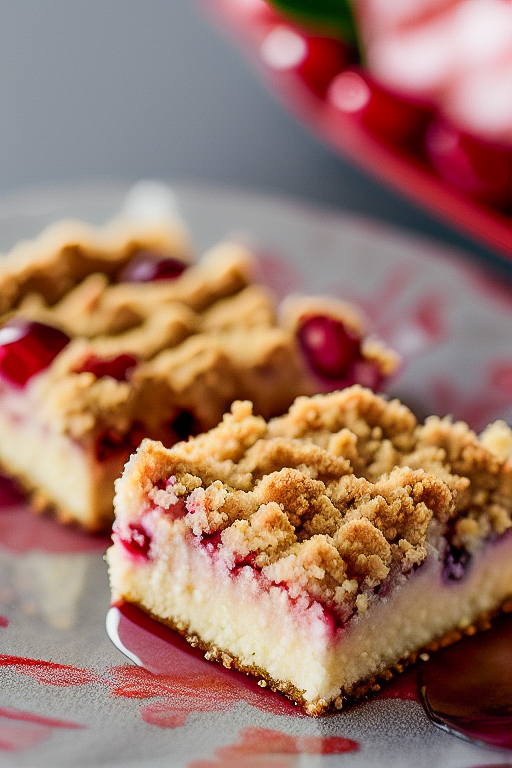 Листовой вишневый пирог со штрейзелем